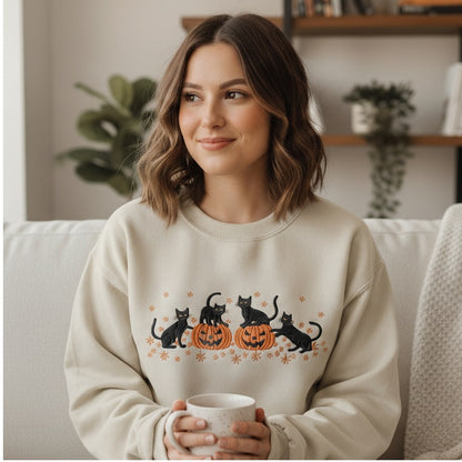 Halloween Embroidered Sweatshirt