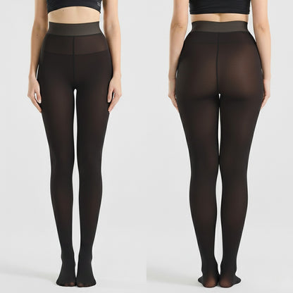 Warm Sheer Tights with Skin-Tone Effect – Winter Thermal Pantyhose