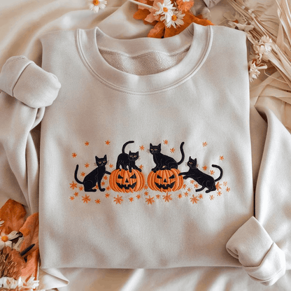 Halloween Embroidered Sweatshirt