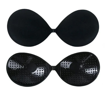 Invisible Strapless Bras – Push Up Adhesive Backless Silicone Bra
